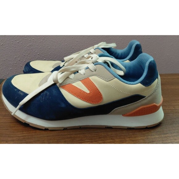 Tretorn Ryan Sneakers Color Block Blue/Orange/Cream Men's Size 9 - Picture 3 of 9